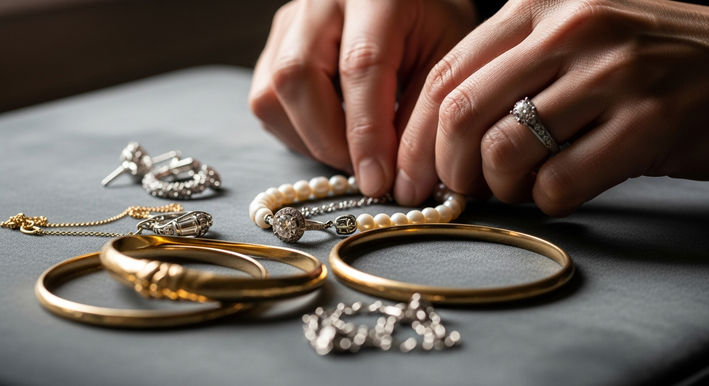 Sélection de bijoux en or