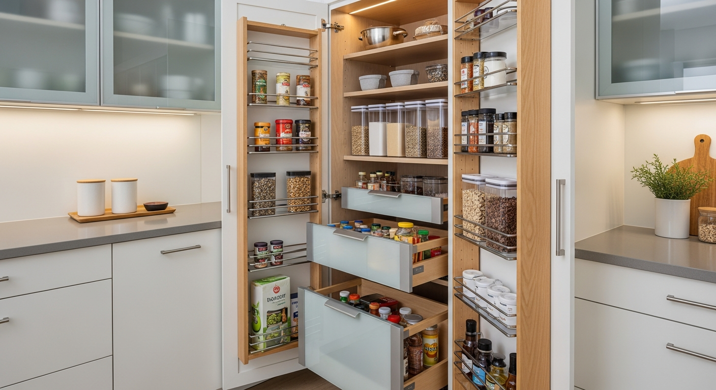Οργανώνοντας την κουζίνα: Έξυπνα ντουλάπια