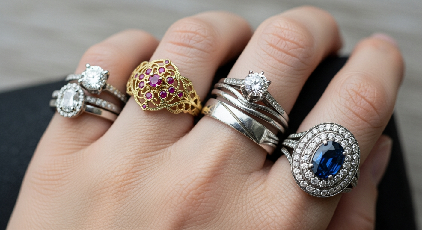 מגוון סגנונות בעיצובים לקישוט היד