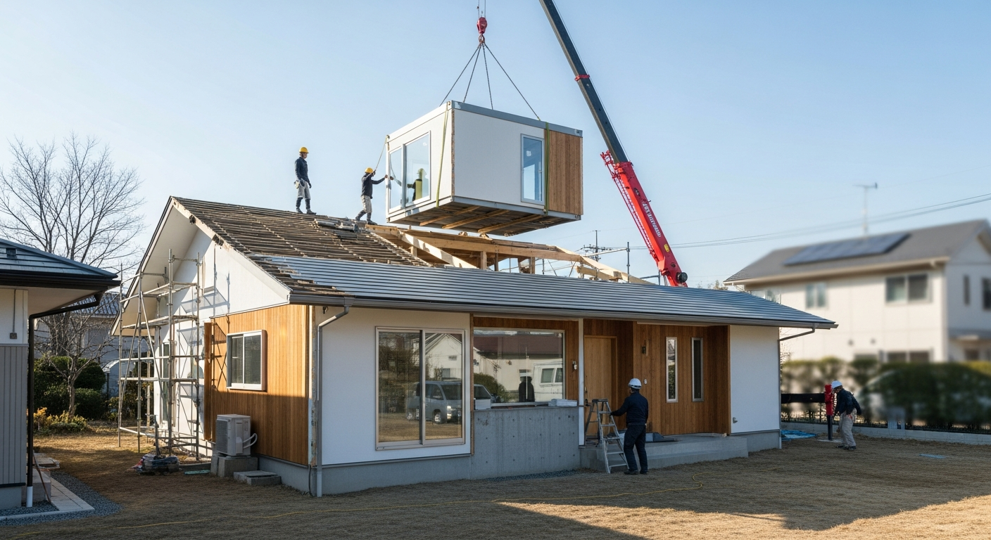 การปรับตัวของโครงสร้างบ้านชั้นเดียว