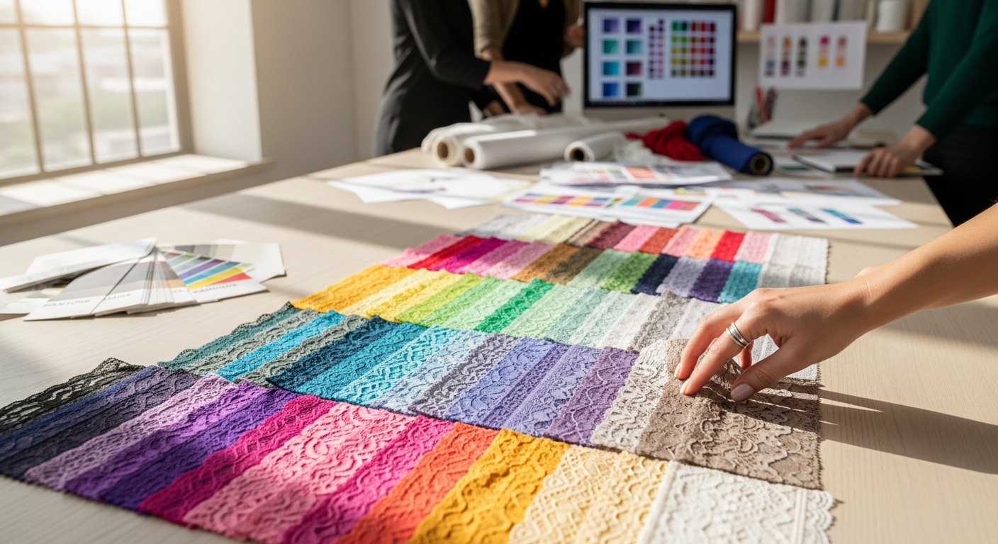 国際的なインナーウェア市場におけるレースの色の影響