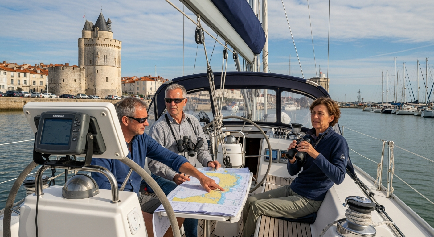 Planifier un départ en mer depuis le port rochelais