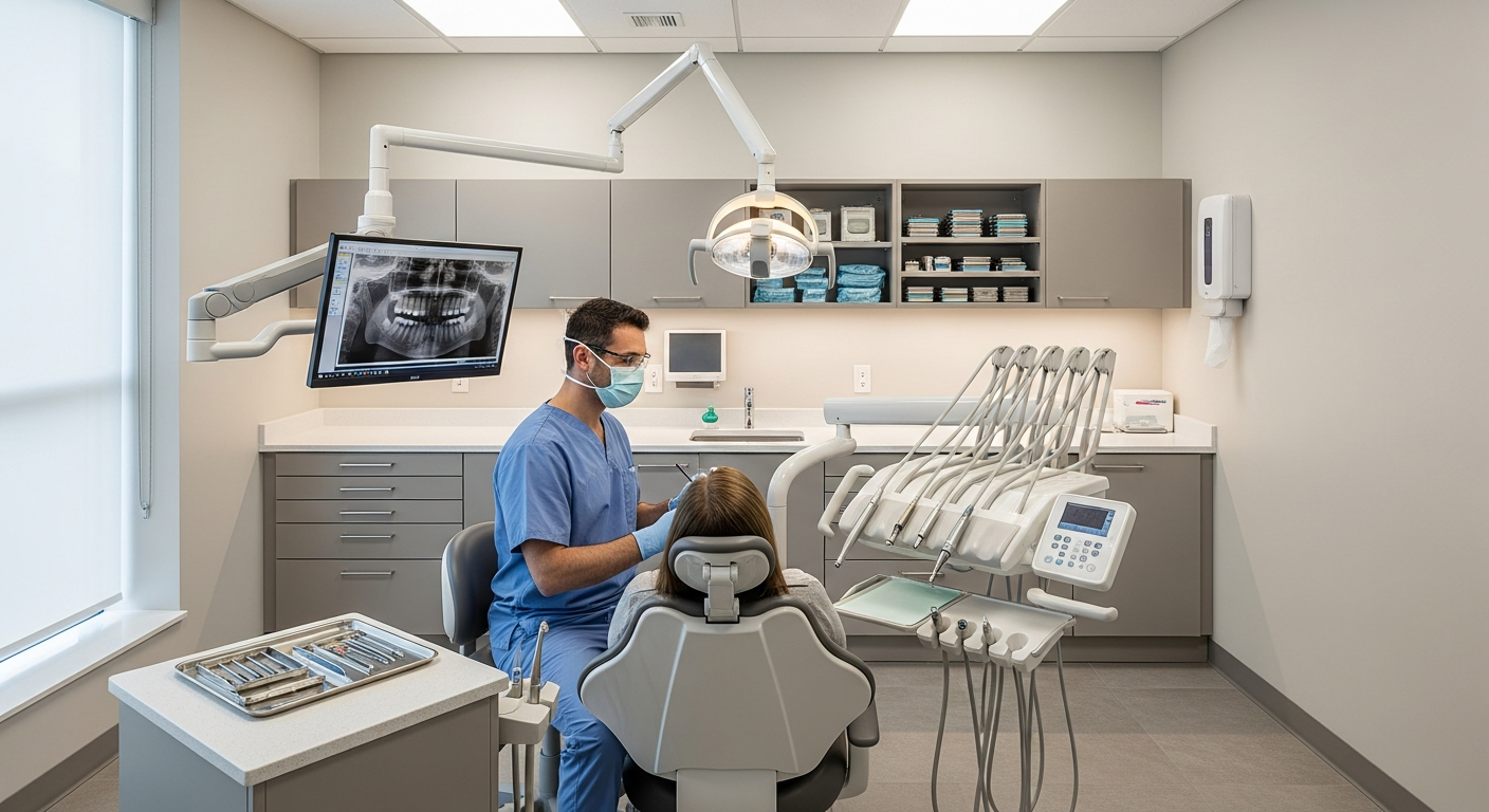 Efektivní uspořádání prvků v dentální ordinaci