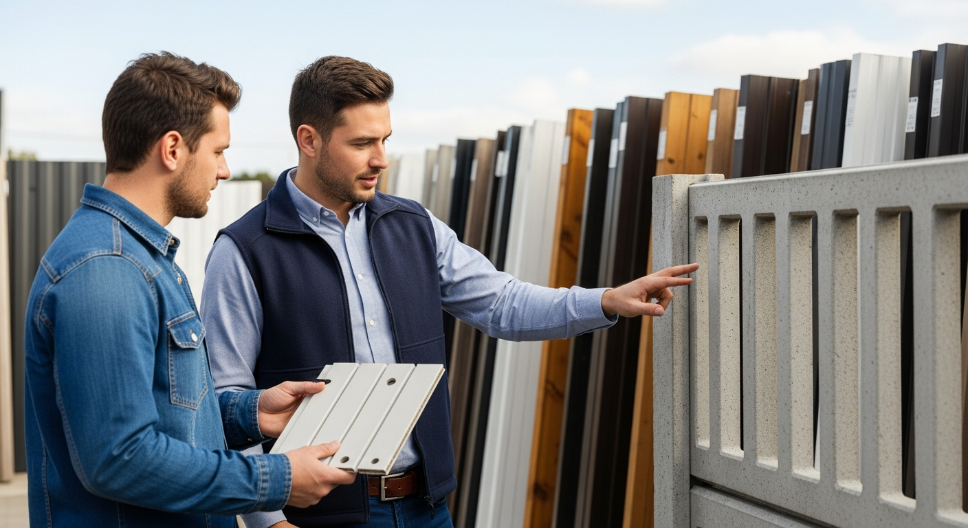 การเลือกรั้วสำเร็จรูปตามงบประมาณที่กำหนด