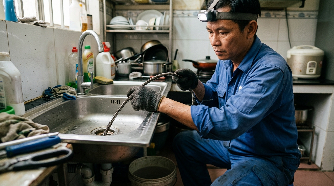 Những cách xử lý cống nghẹt nhanh chóng tại nhà