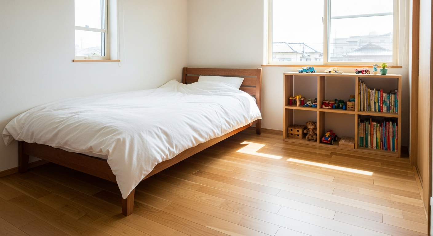 Rozměry a umístění lůžka v dětském pokoji