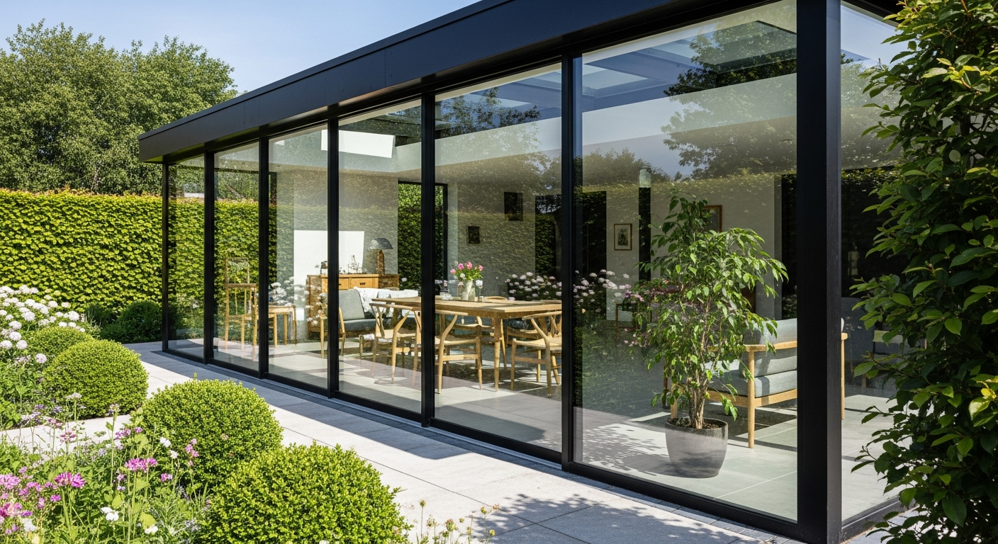 Lasihuoneen toteutus: Yhdistä ulko- ja sisätilat