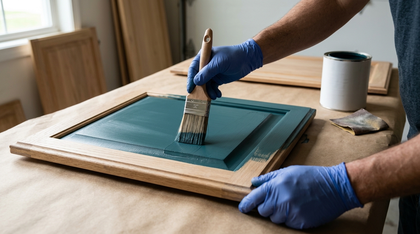 Paint Kitchen Cabinets With Rust-Oleum Chalky Finish in 6 Steps for a Smooth Coat