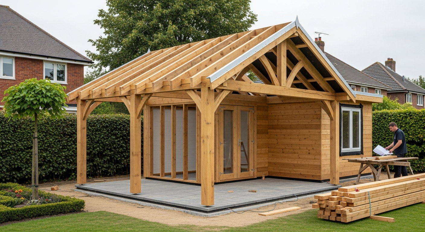 Vliv rozměrů a designu na cenu zahradní stavby