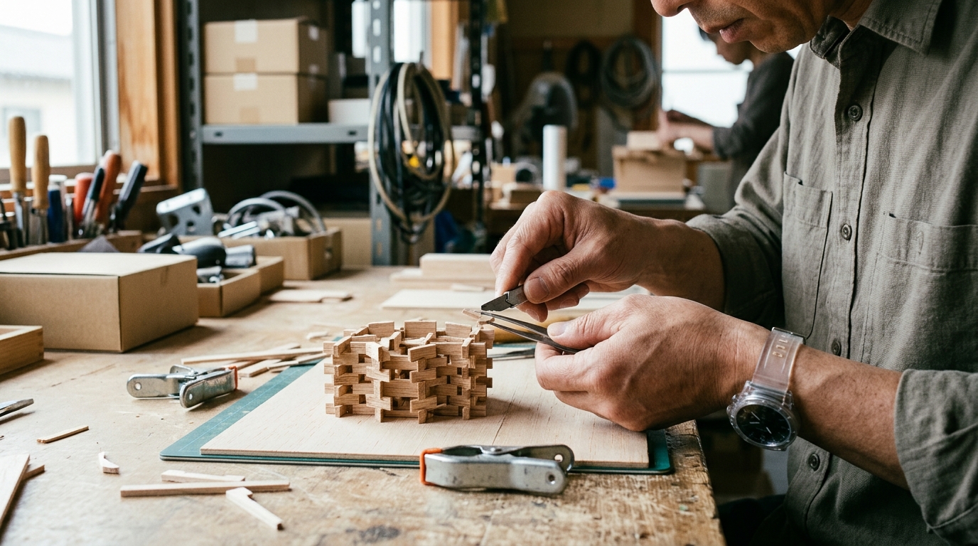 Aktivitas Kreatif Merangkai Struktur Miniatur