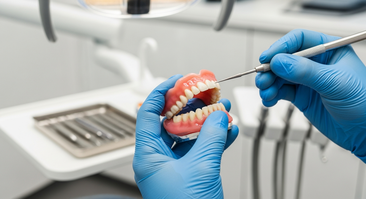 แนวทางการดูแลสุขภาพช่องปากด้วยฟันเทียมทั้งปาก