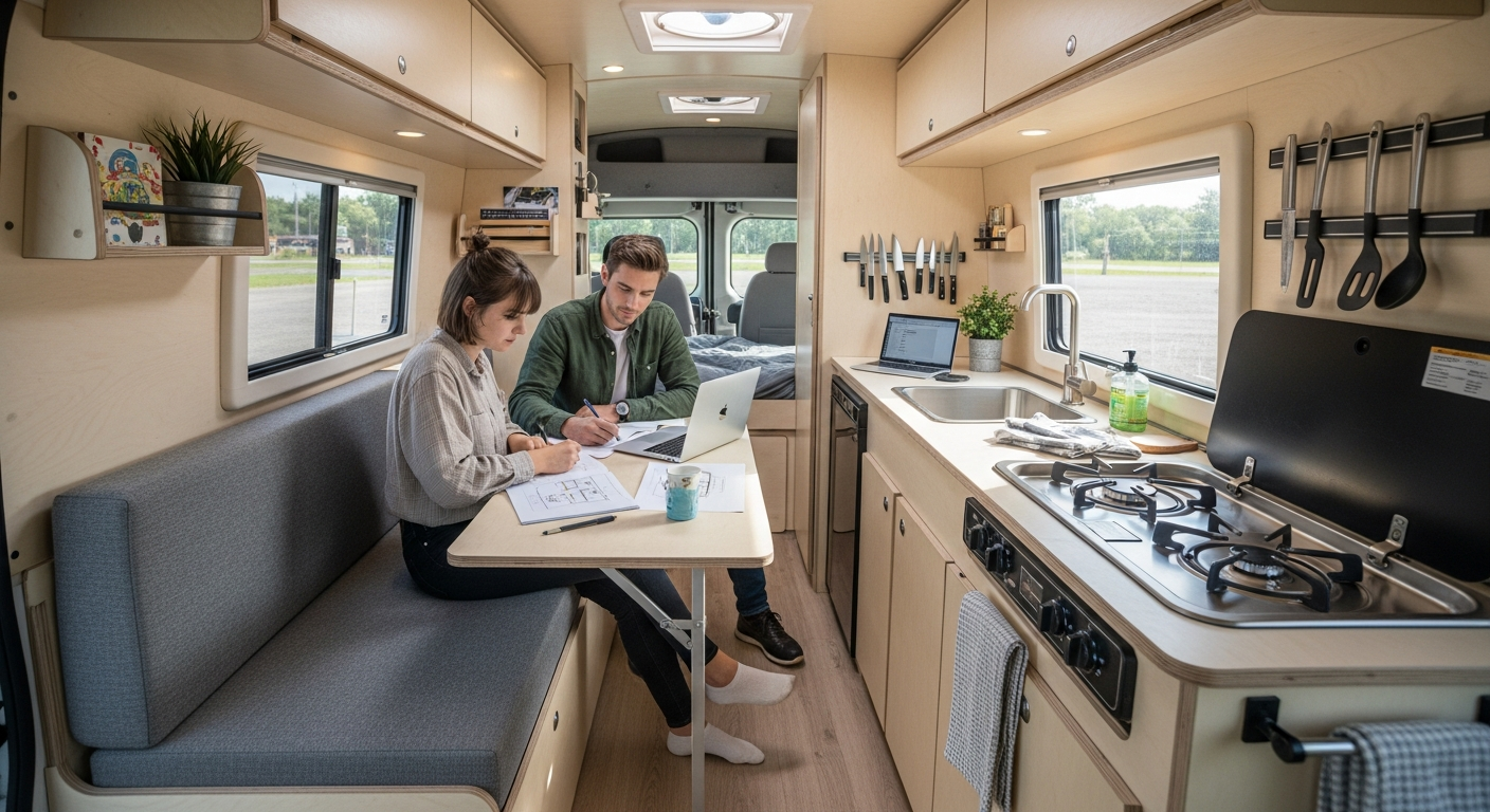 Projektowanie funkcjonalnych wnętrz na kołach