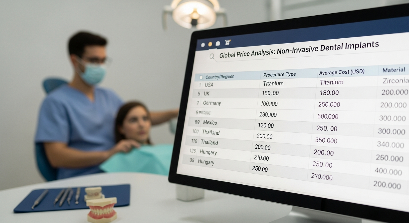 Globalne cene za neinvazivne zubne implante