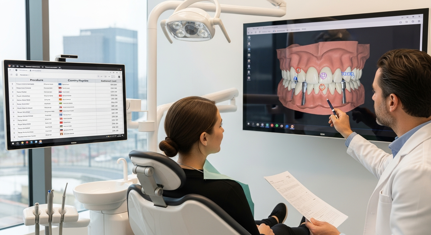 Міжнародне порівняння вартості зубних імплантів