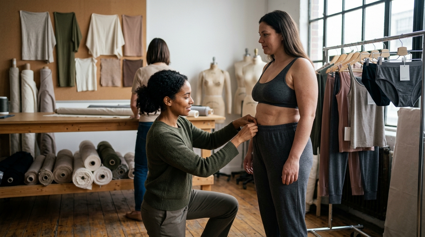 minimalistische nuisette, verfijnde eenvoud, vrouwelijke lingerie