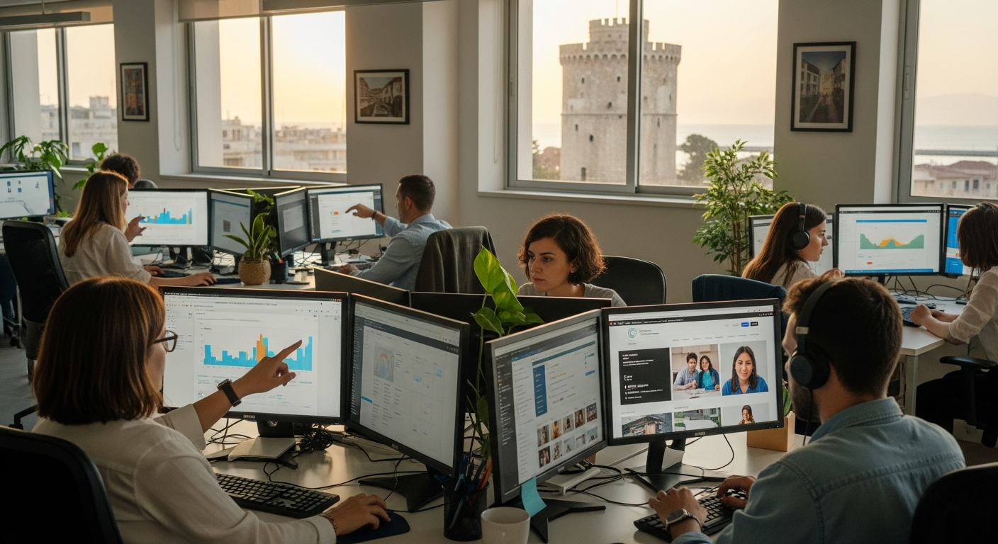 Διεθνές ψηφιακό μάρκετινγκ με βάση τη Θεσσαλονίκη.