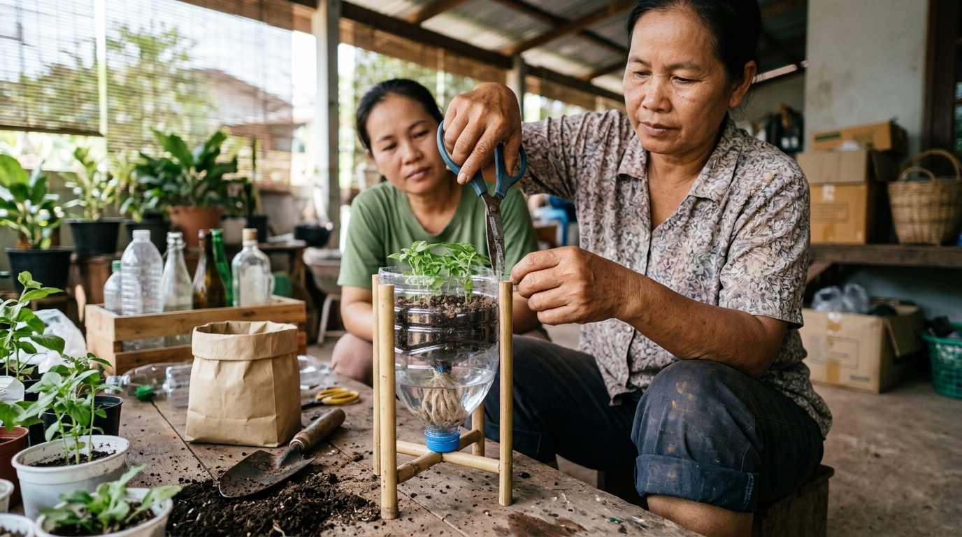 ການແປຮູບວັດຖຸດິບເຫຼືອໃຊ້ໃນຄົວເຮືອນ