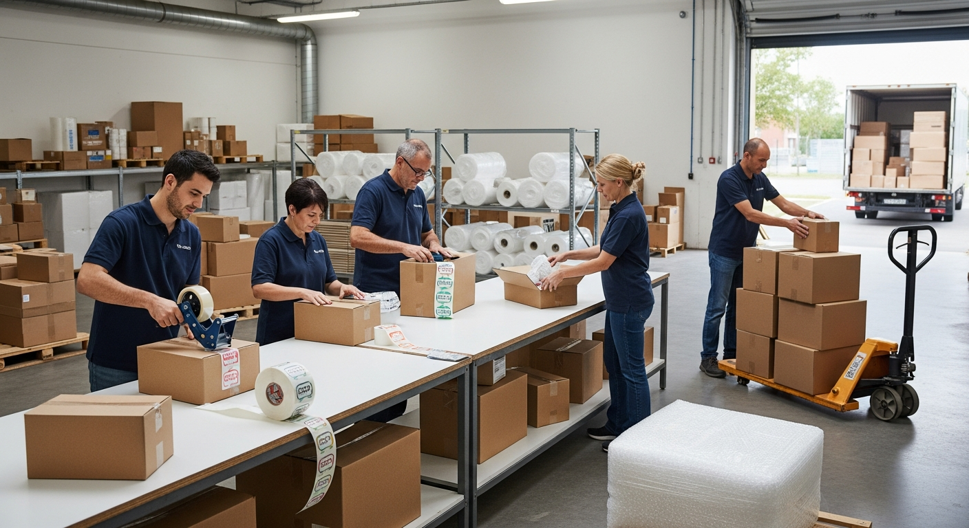 Tijdbesparende methoden voor het inpakken van dozen