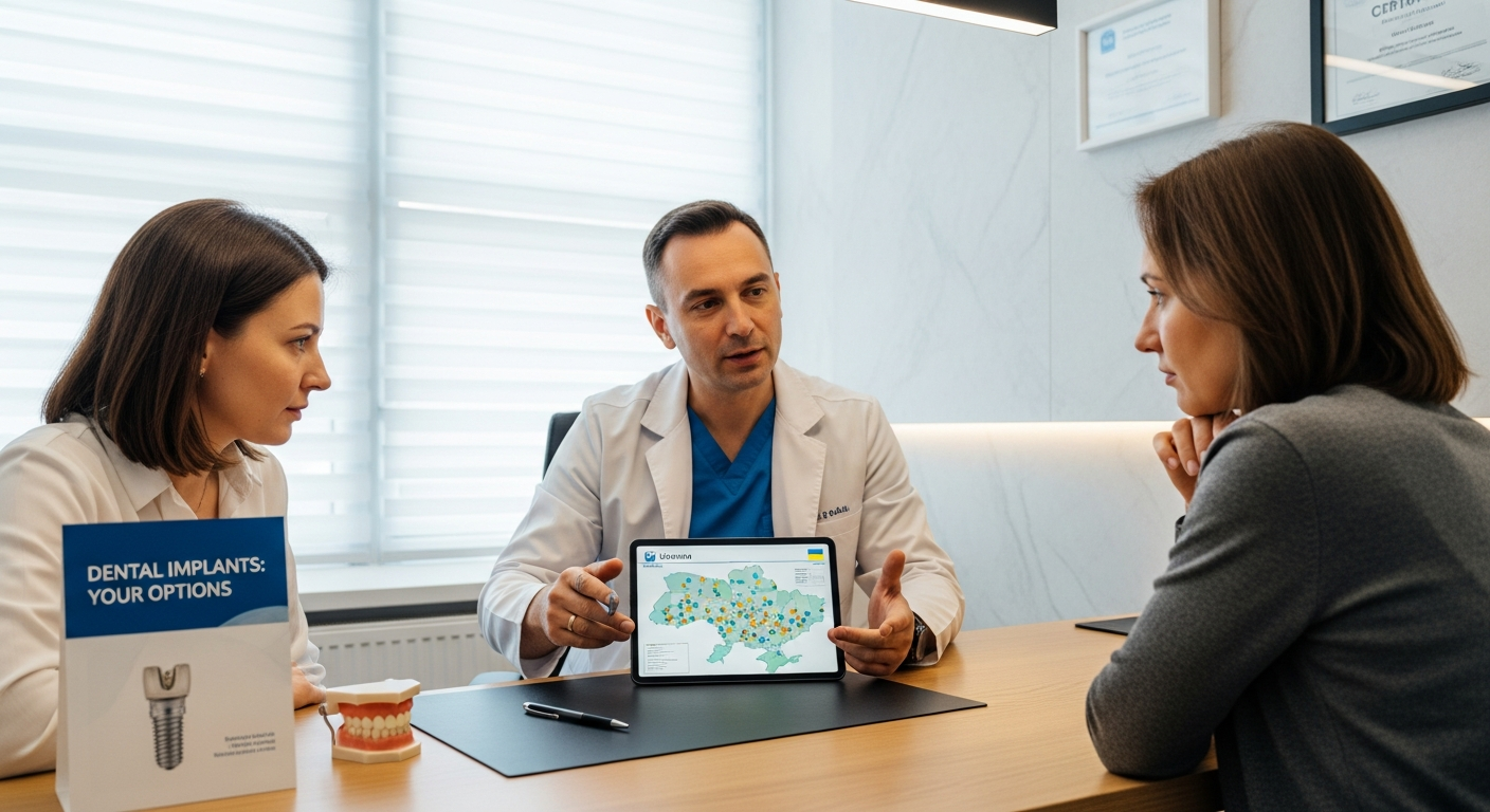 Дентальні імпланти: аналіз вартості та доступності за регіонами