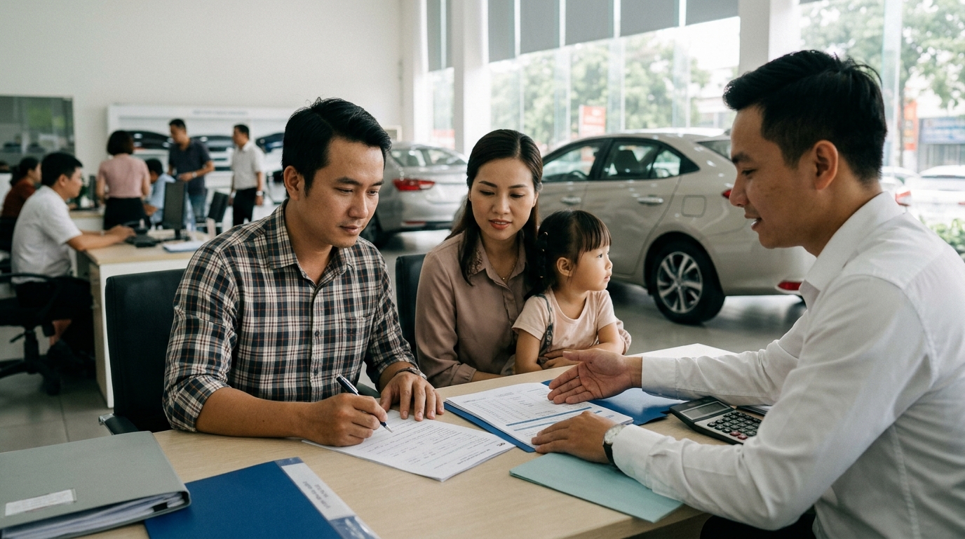 Hành trình mua xe hơi thanh toán theo kỳ hạn
