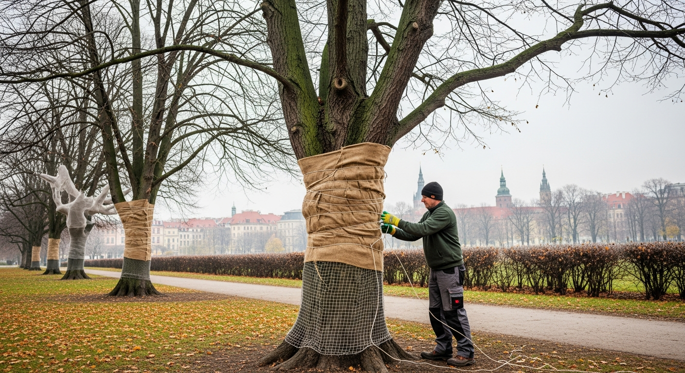 Fagy elleni védelem fák számára