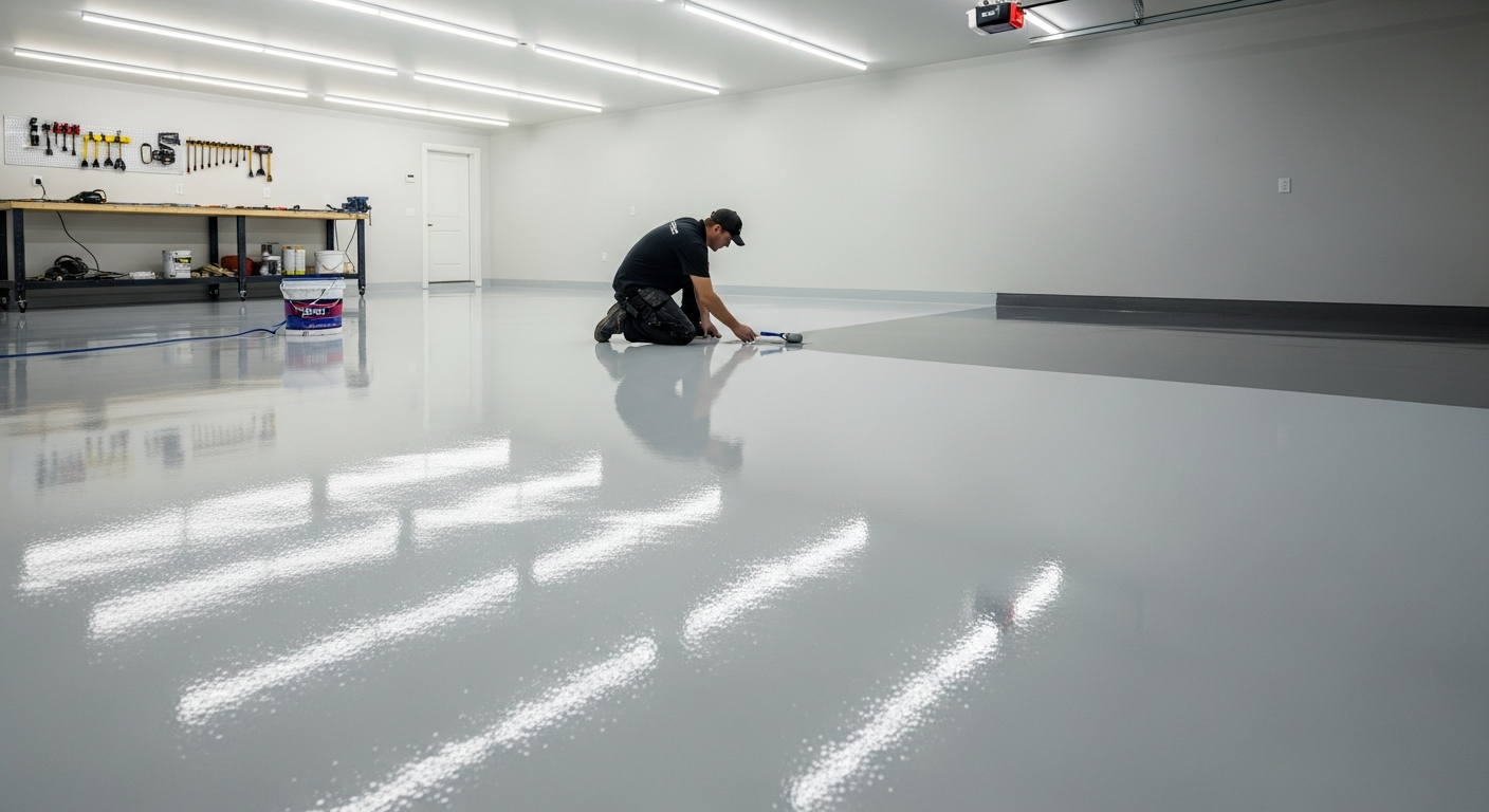 ยกระดับโรงรถของคุณด้วยพื้นอีพ็อกซี่ที่ทนทาน