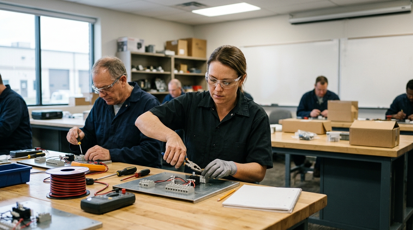 Community College Electrician Certificate Night Classes for Adults in the US