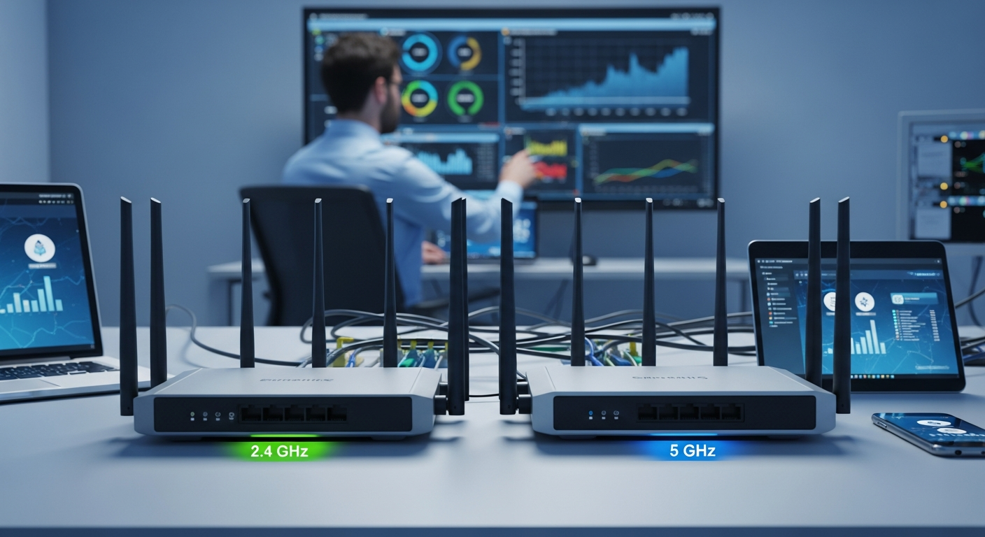 Diferențele dintre benzile de 2.4 GHz și 5 GHz