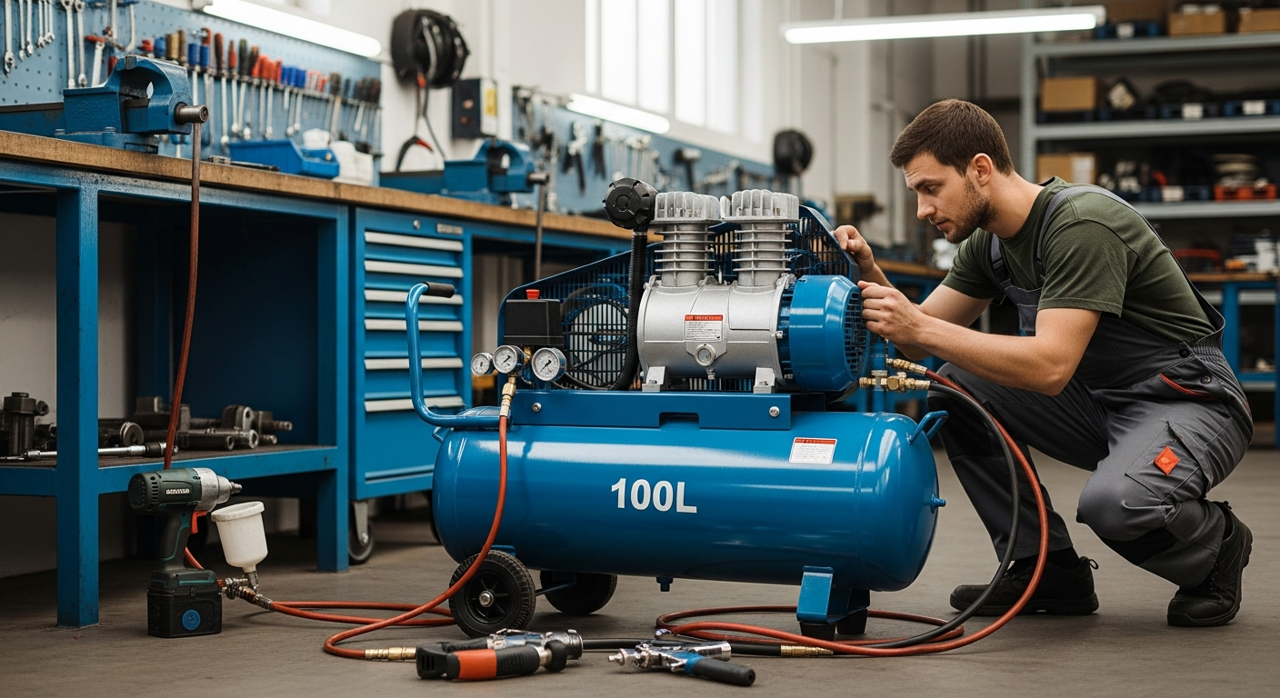 Συμπιεστές αέρος 100L: Οδηγός για σωστή επιλογή μοντέλου