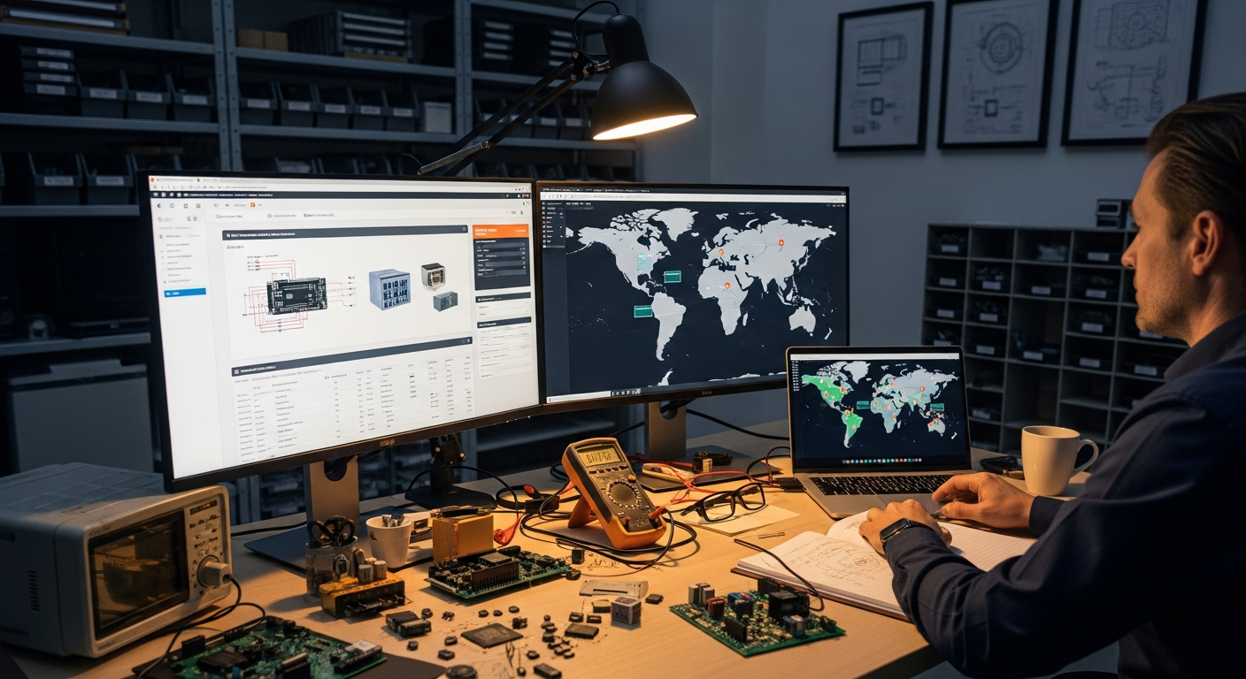 Catalogue et commande de pièces électroniques en ligne 24/7