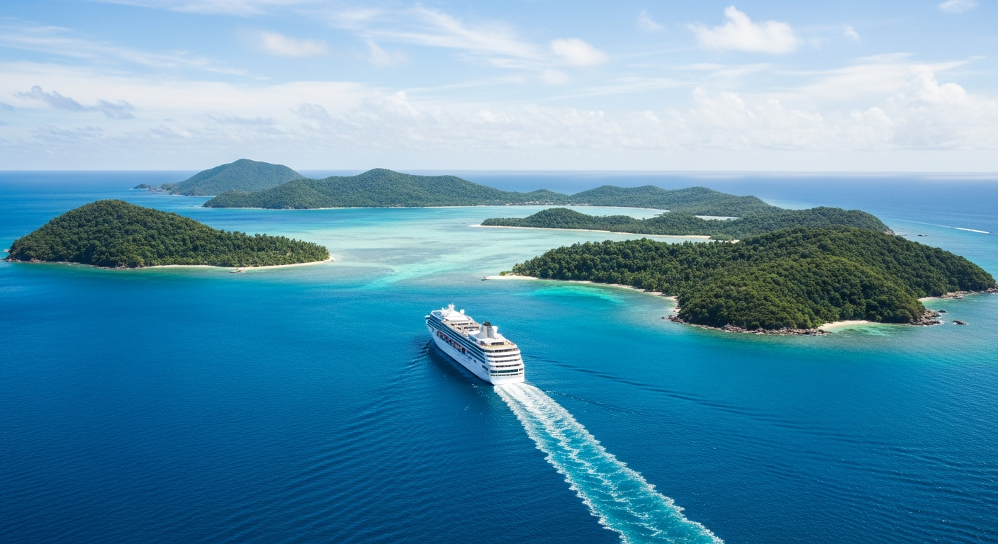 Jornada pelos mares azuis e suas ilhas