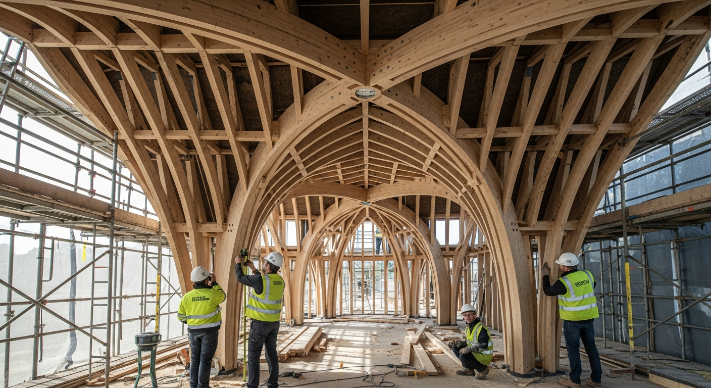 Designing Vaulted Ceilings with Wood Assemblies