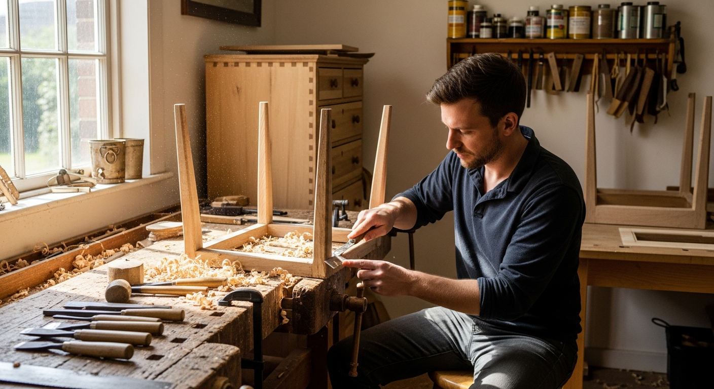 Renovera möbler med traditionella tekniker