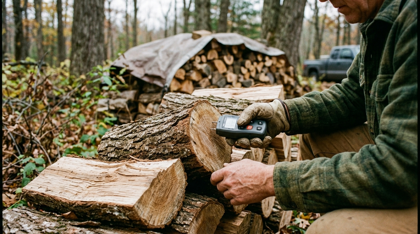 Identifying Moisture Content in Burning Logs