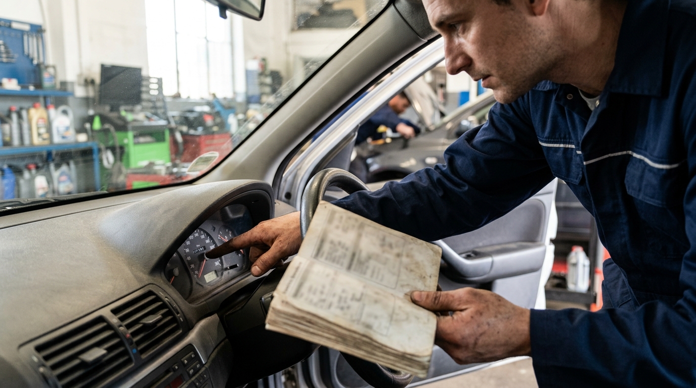 Pedoman Memeriksa Odometer dan Riwayat Servis