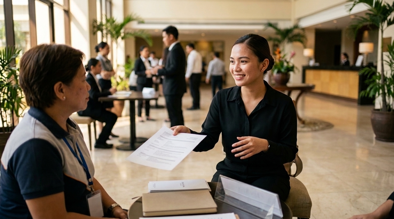 Mga Hakbang sa Pag-apply sa Hospitality