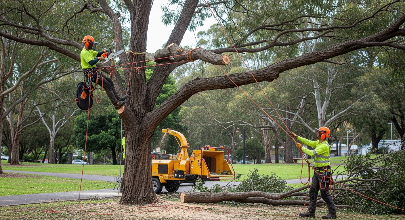 Pianificazione e esecuzione del taglio alberi