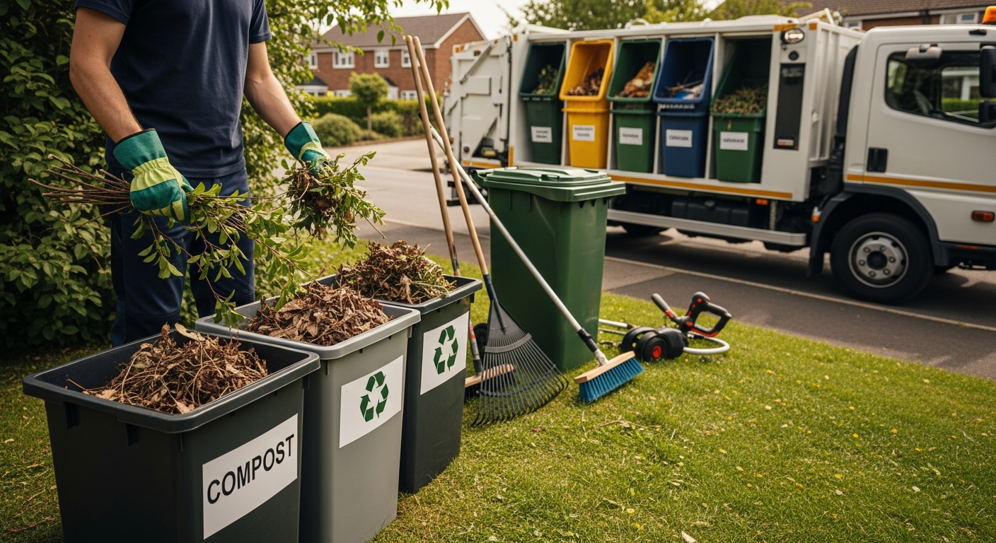 Ympäristöystävällinen jätehuolto pihatöissä